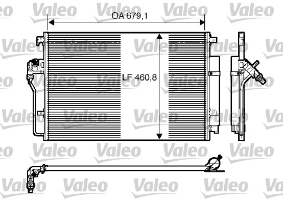 Lauhdutin, ilmastointilaite VALEO 818173