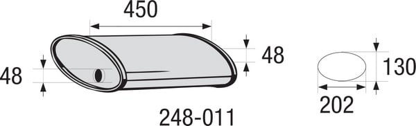 Keskiäänenvaimennin, yleismalli BOSAL 248-011