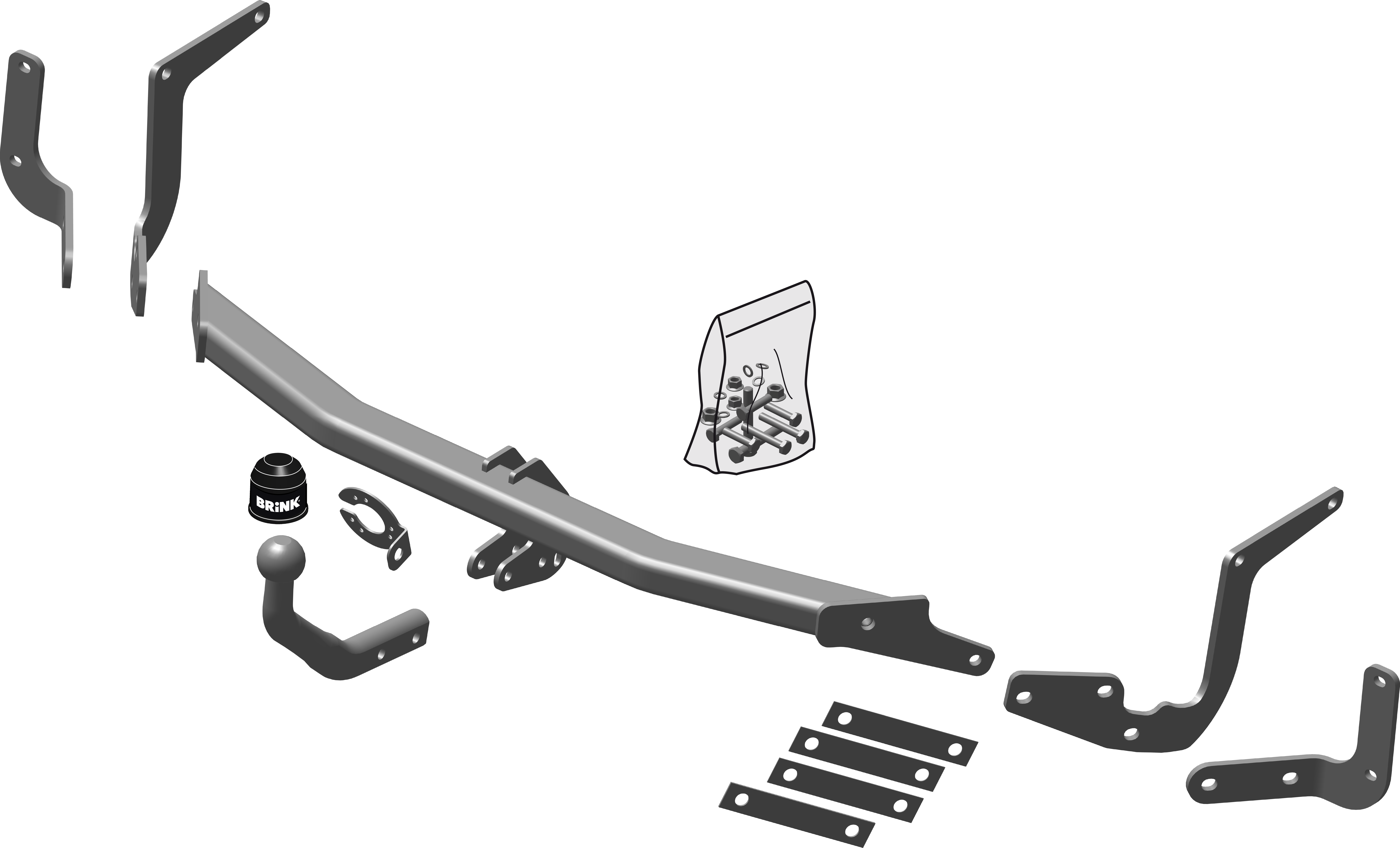 Vetokoukku BRINK 546600 Citroen C4 Picasso, C4 Grand Picasso '07-13