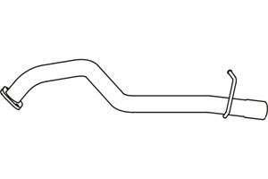 Pakoputki, Takana, TOYOTA HILUX Pick-up VII, 17405-0L110, 17405-0L111