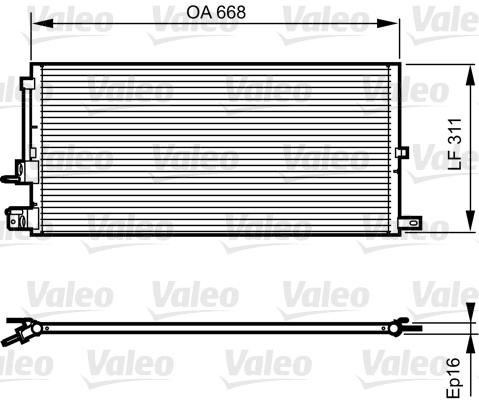 Lauhdutin, ilmastointilaite VALEO 814199