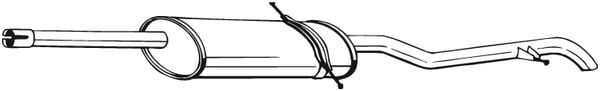 Takaäänenvaimentaja BOSAL 286-555